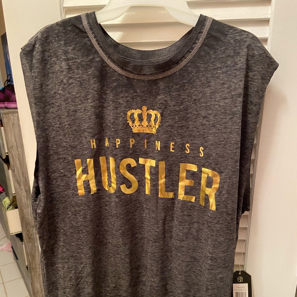 Zumba wear tank top happiness hustler